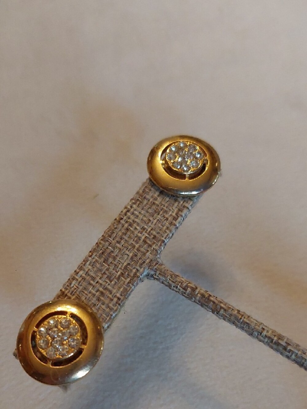 Goldtone Crystal Rhinestone Cluster Stud Earrings - Women's Jewelry - Picture 2 of 9